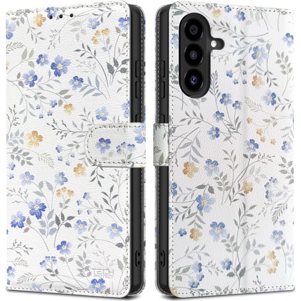 Etui z klapką Tech-Protect Wallet dla Samsung Galaxy A26 5G / A17 5G / A17 4G, wzorzyste.